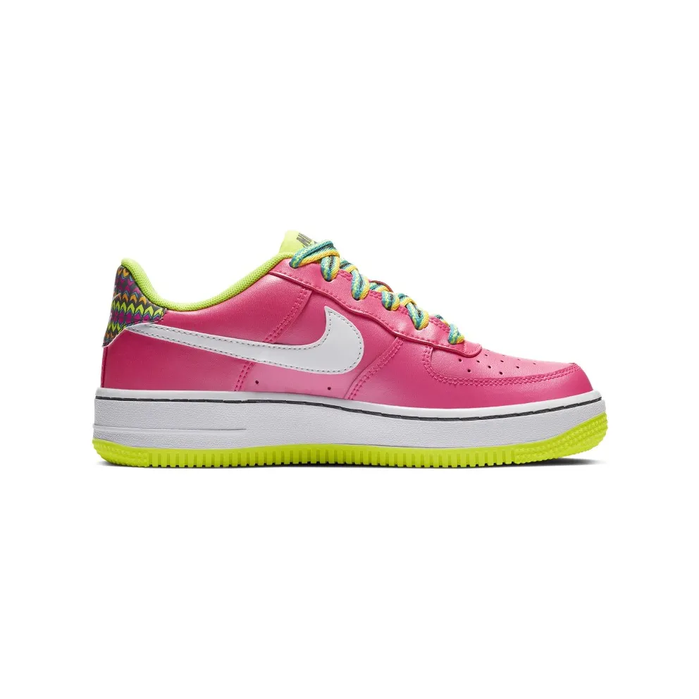 Nike Air Force 1 Low Pink Volt Aqua (GS) Pink Blast/Volt-Oracle Aqua-White (CW5761-600)