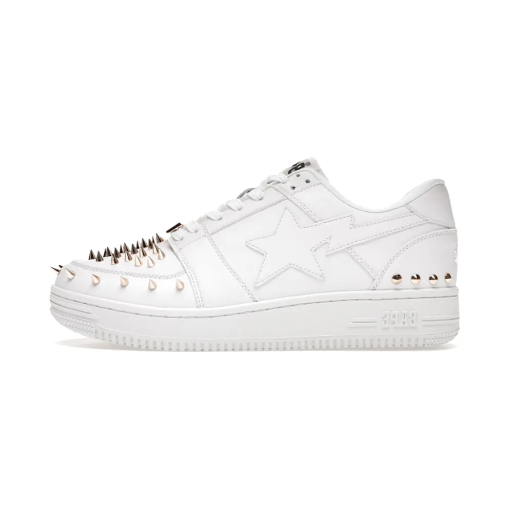 A Bathing Ape Bape Sta Low White Gold Studded (1H20-191-020-WHT)