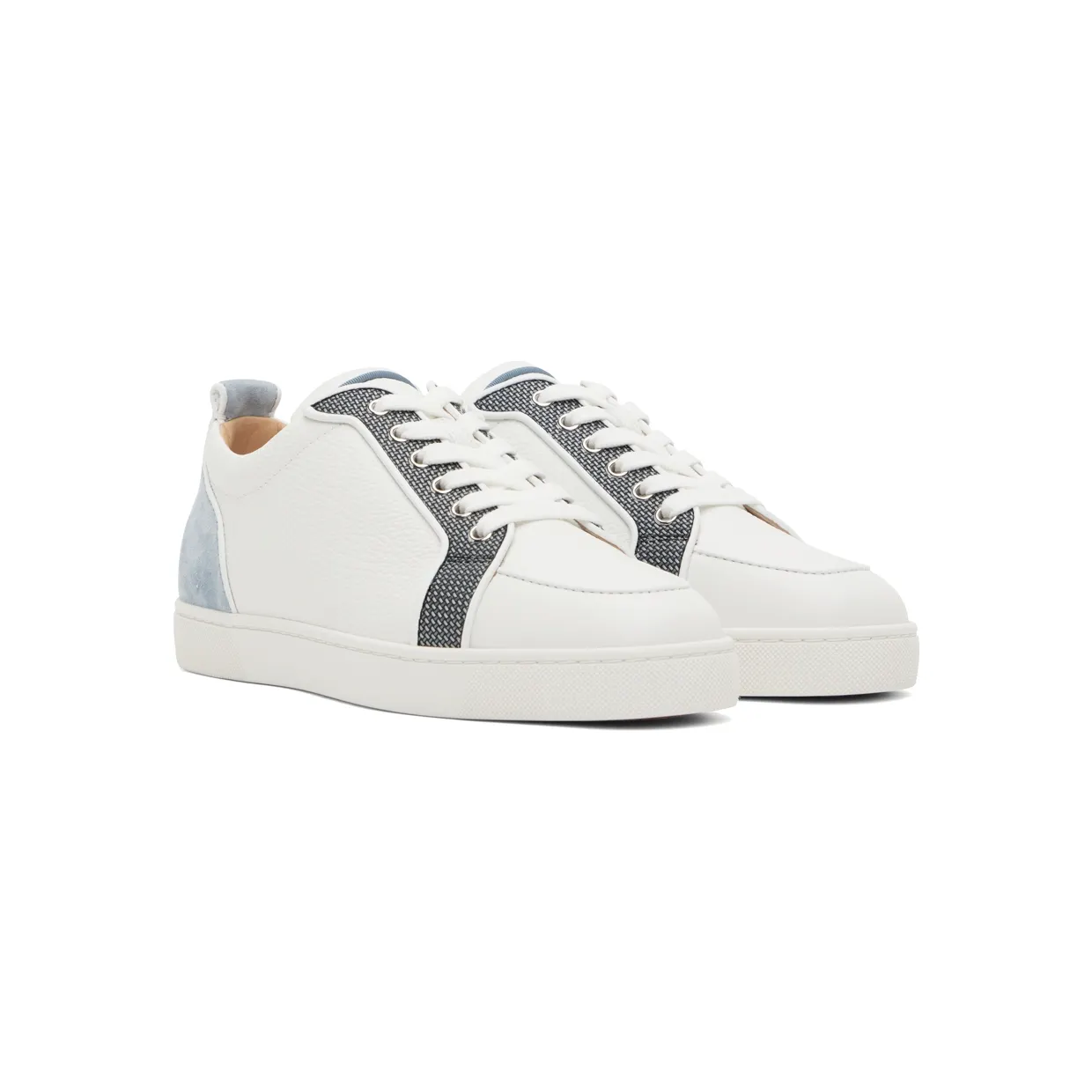 Christian Louboutin Gray & Blue Rantulow Sneakers (3220178) (4)