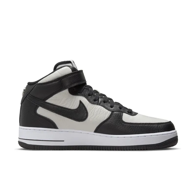 Nike x Stussy Air Force 1 Mid Black White (DJ7840-002)