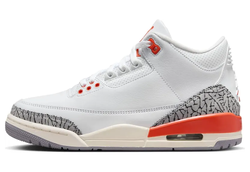 Air Jordan 3 Retro GEORGIA PEACH “White / Sail / Cement Grey / Cosmic Clay” (CK9246-121)