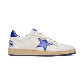 Golden Goose White & Blue Ball Star Sneakers (GMF00117.F002198.10327)