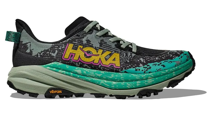 Hoka One Speedgoat 6 Black Aloe Vera (1147811-BLVR)
