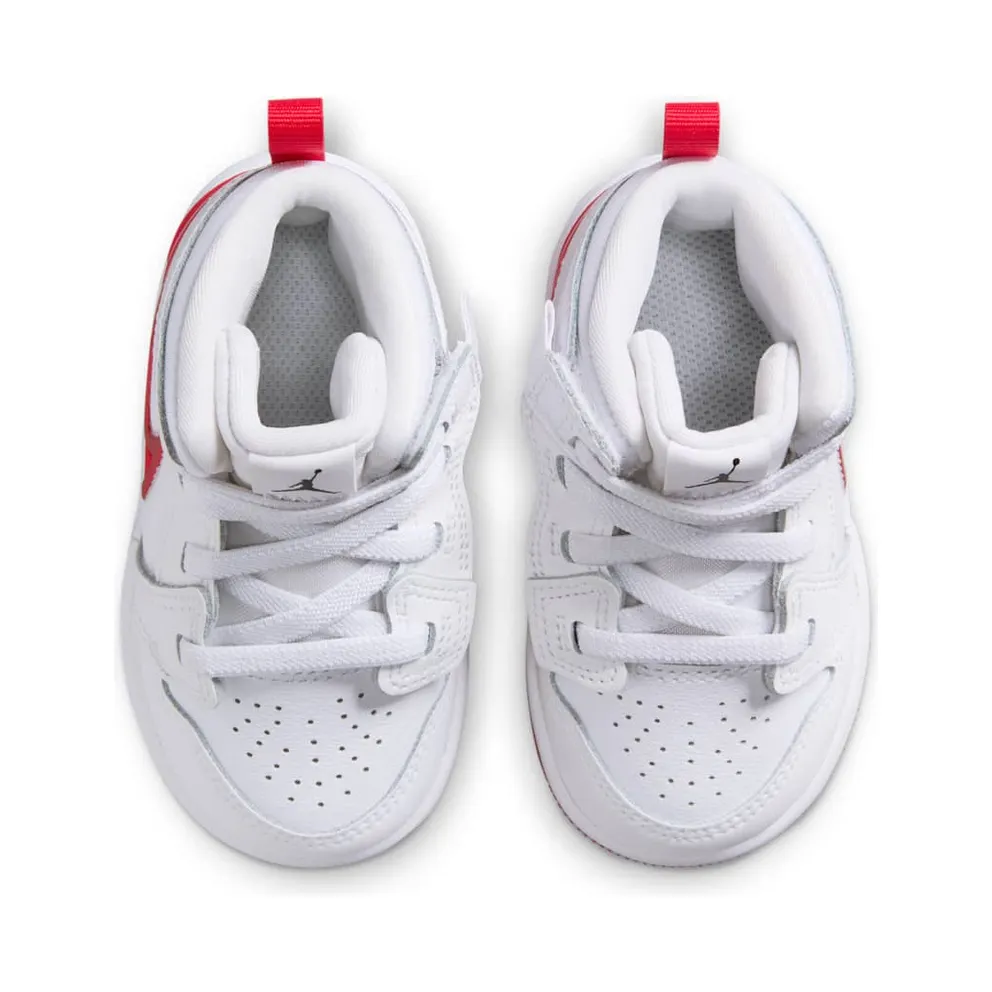 Jordan 1 Mid RM EasyOn White Black University Red (FQ1283-106)