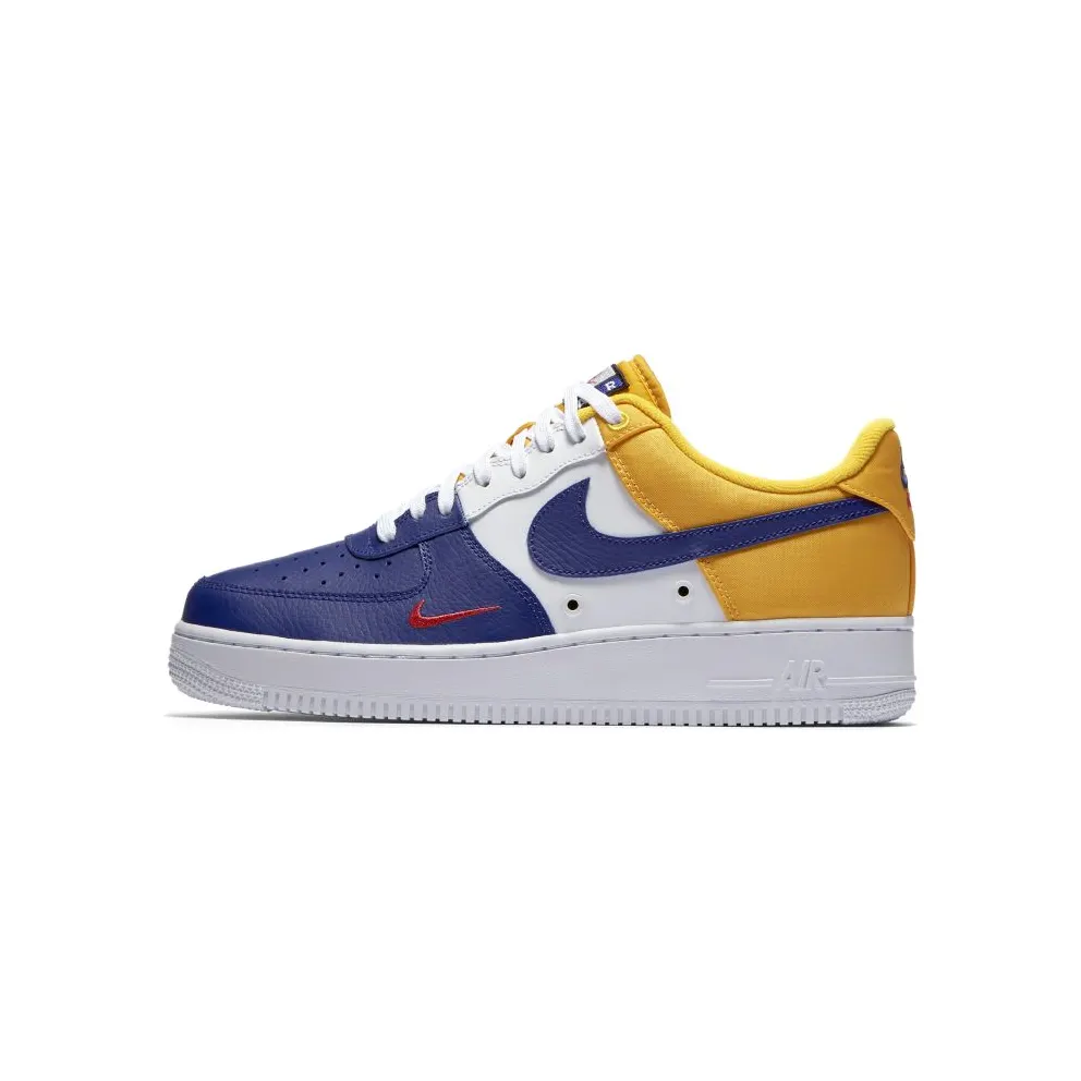 Nike Air Force 1 Low Barcelona Mini Swoosh Deep Royal Blue/University Gold-University Red (823511-404)