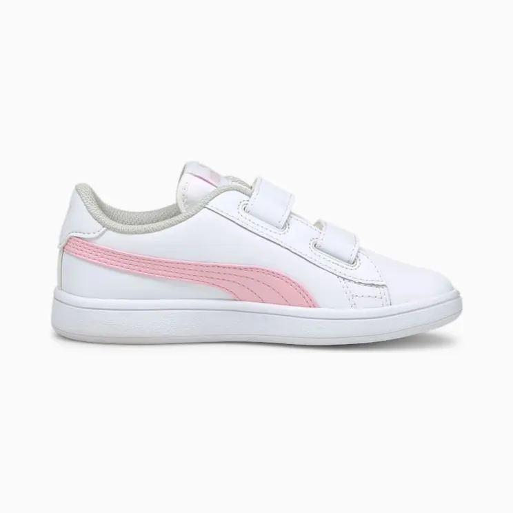 Puma Smash v2 Leather sportscchoenen Wit/Roze (365173-28)
