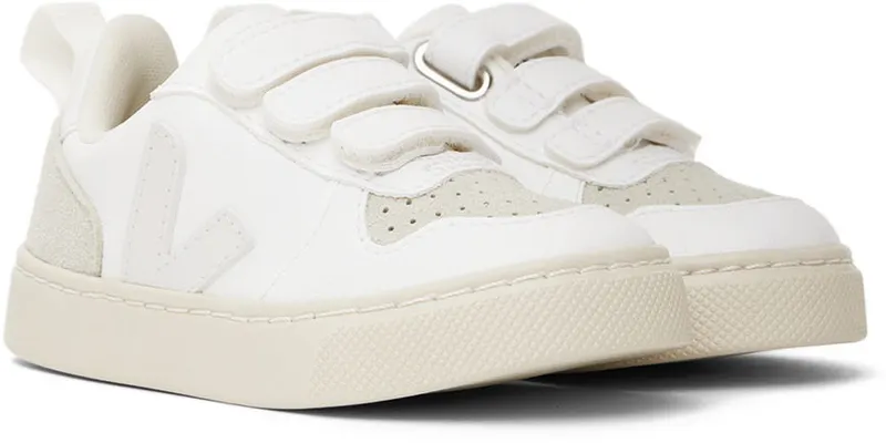 VEJA Baby White V-10 Velcro Sneakers (CV0702722)