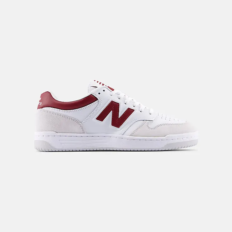 New Balance 480 White Beige Dark Red (BB480LIR)