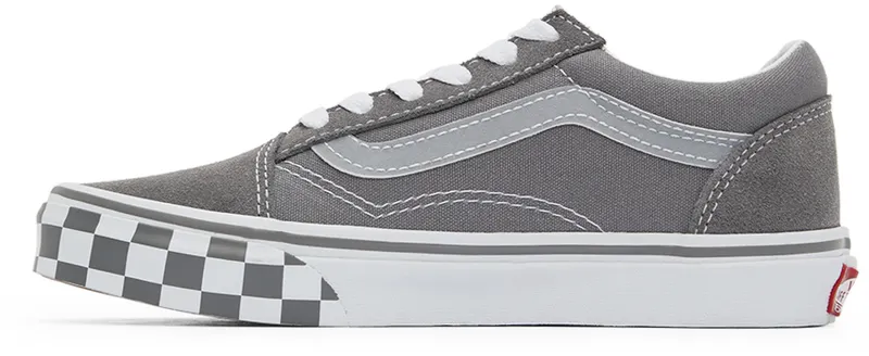 Vans Kids Grey Checkerboard Old Skool Big Kids (VN0A5EE6AC11)