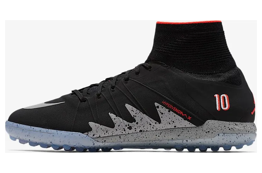 Nike Hypervenomx Proximo NJR TF Neymar x Jordan “Black / Light Crimson / White / Metallic Silver” (820134-006)