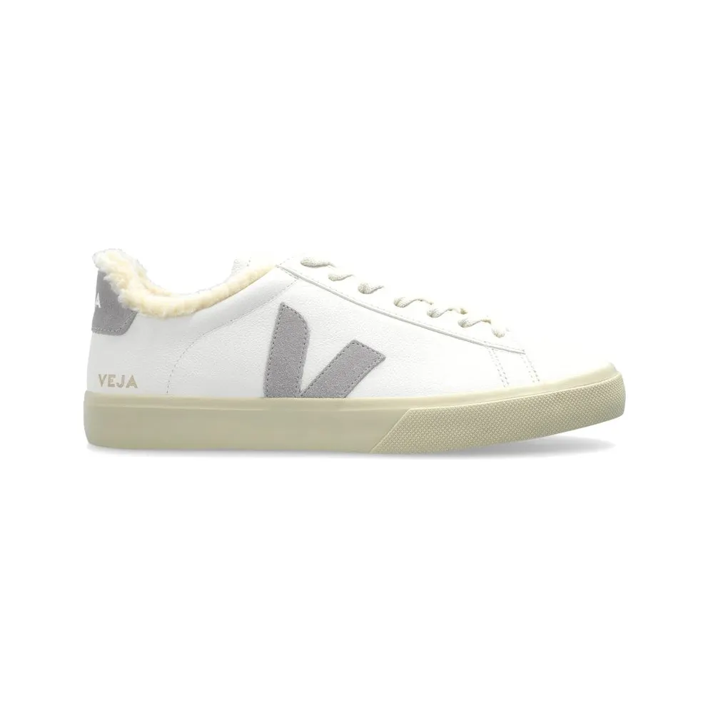 Veja Campo Fured Leather White Light Grey (CW0520571A)