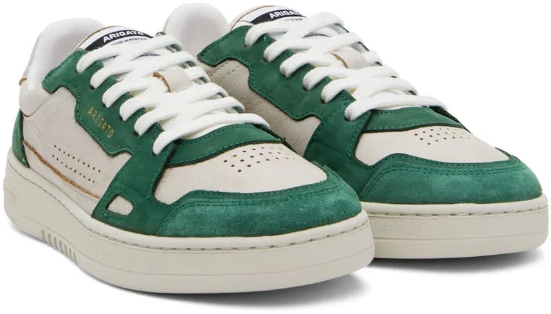 Axel Arigato Off-White & Green Dice Lo Sneakers (41005)