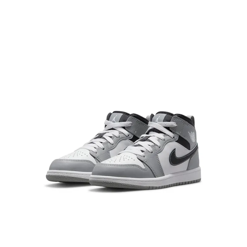 Air Jordan 1 Mid Light Smoke Grey (PS) (640734-078)