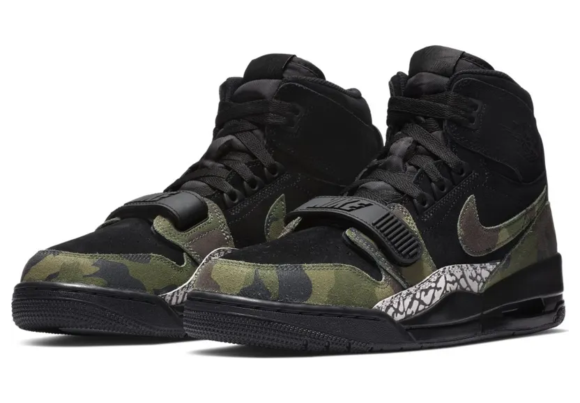 Jordan Legacy 312 Black Camo Green