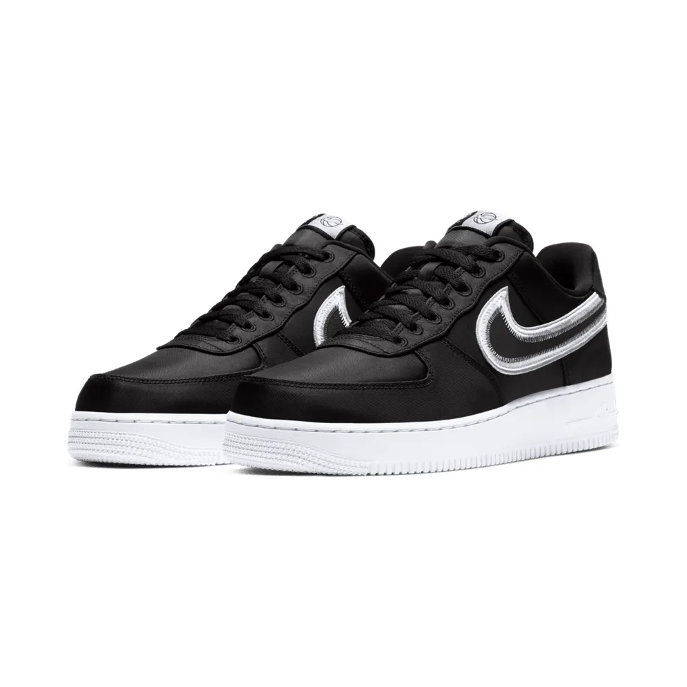Nike Air Force 1 Low Reverse Stitch Black Black/Wolf Grey-White (CD0886-001)