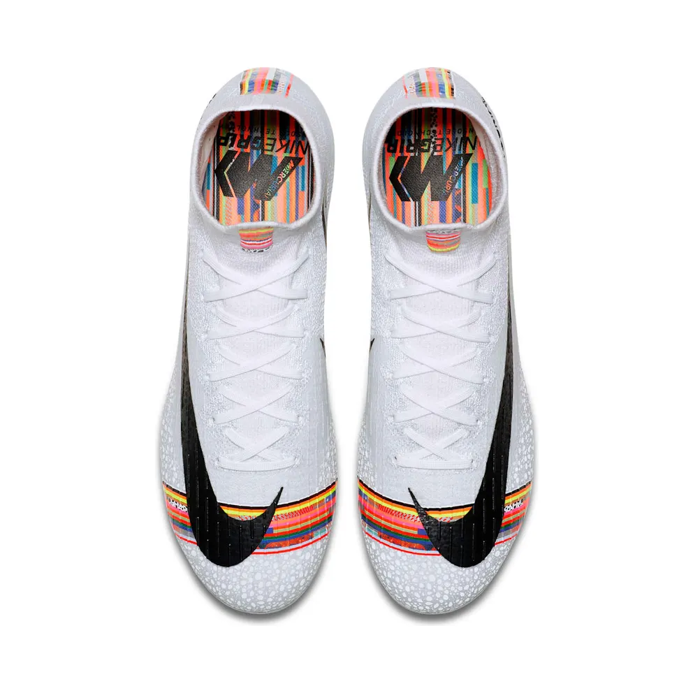 Nike Mercurial Superfly 6 Elite AG Pro White Black White/Black-Pure Platinum (AJ3546-109)