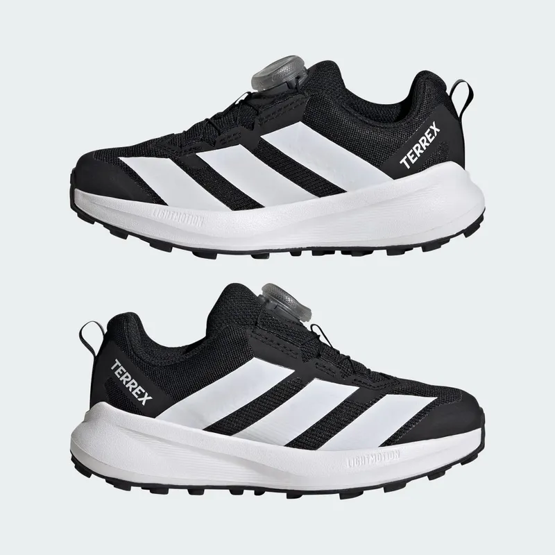Adidas Terrex Agravic BOA Trail Running Shoes Core Black / Cloud White / Semi Impact Orange (JR6632)