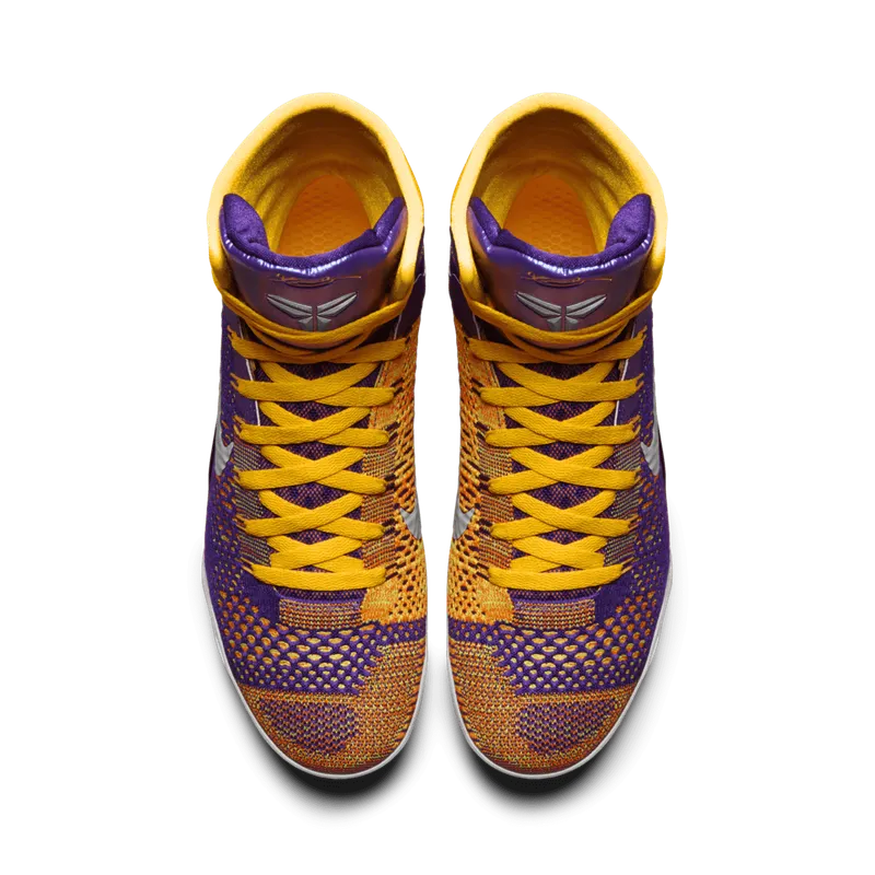 Nike Kobe 9 Elite Team Showtime Court Purple/White-Laser Orange-Wolf Grey (630847-500)
