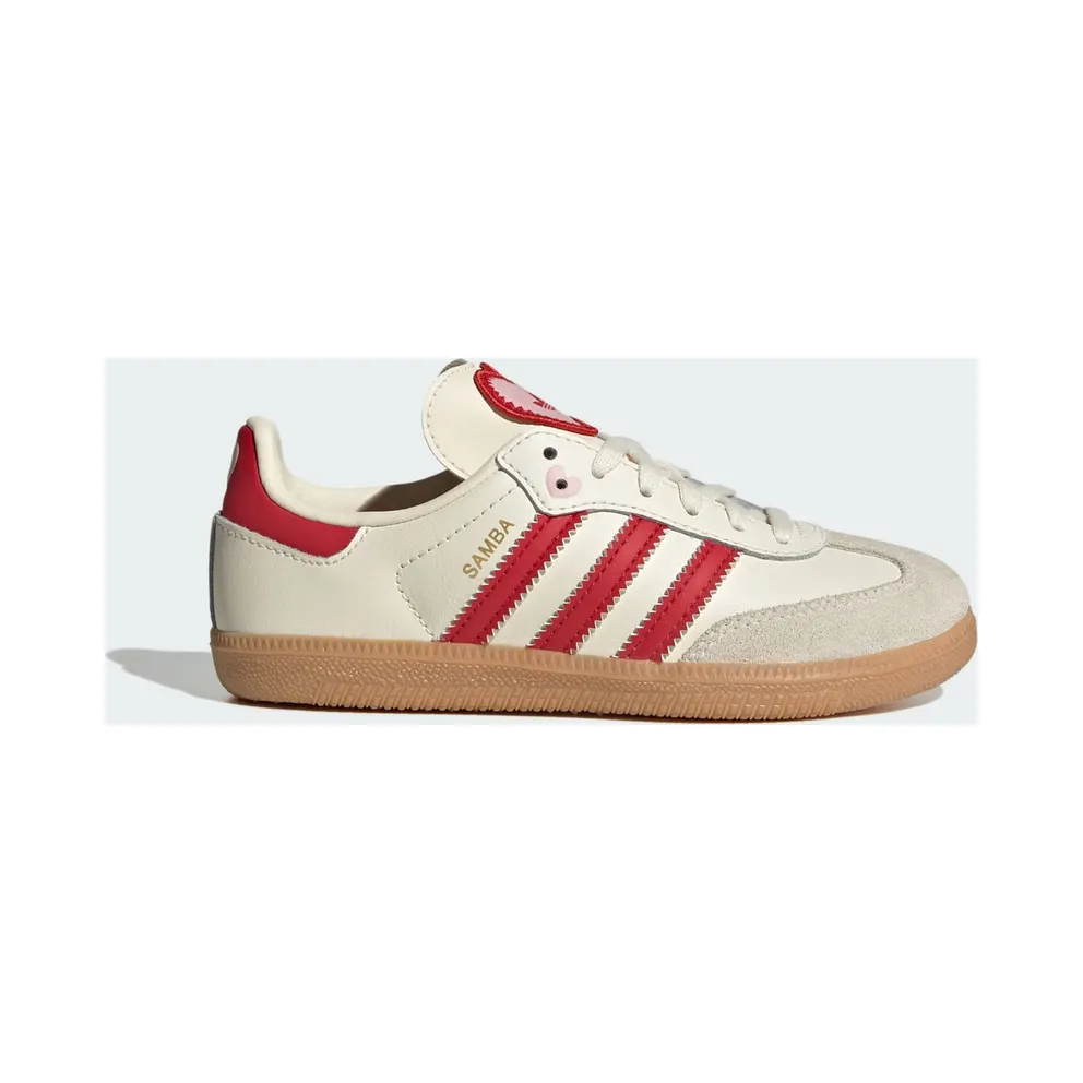 Adidas SAMBA OG Shoes Cream White / Better Scarlet / Gum (KI6681)