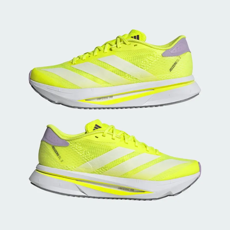 Adidas Adizero SL2 Solar Yellow / Cloud White / Powder Plum (JQ3123)