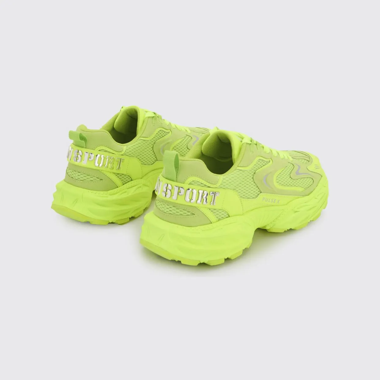 Plein Sport Pulse X Mesh and Leather Sneakers Yellow (SAFSUSC0931STE003N29) (2)