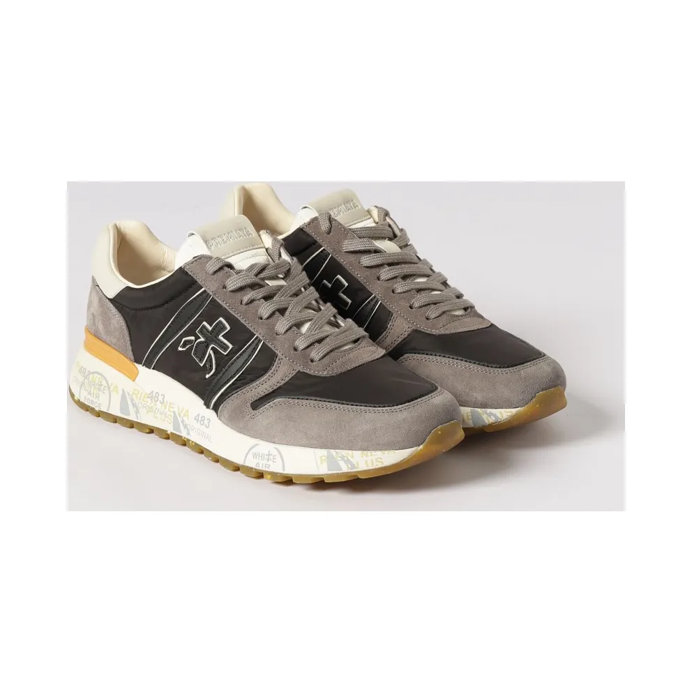Premiata Lander Suede and Nylon Black (LANDER7207)