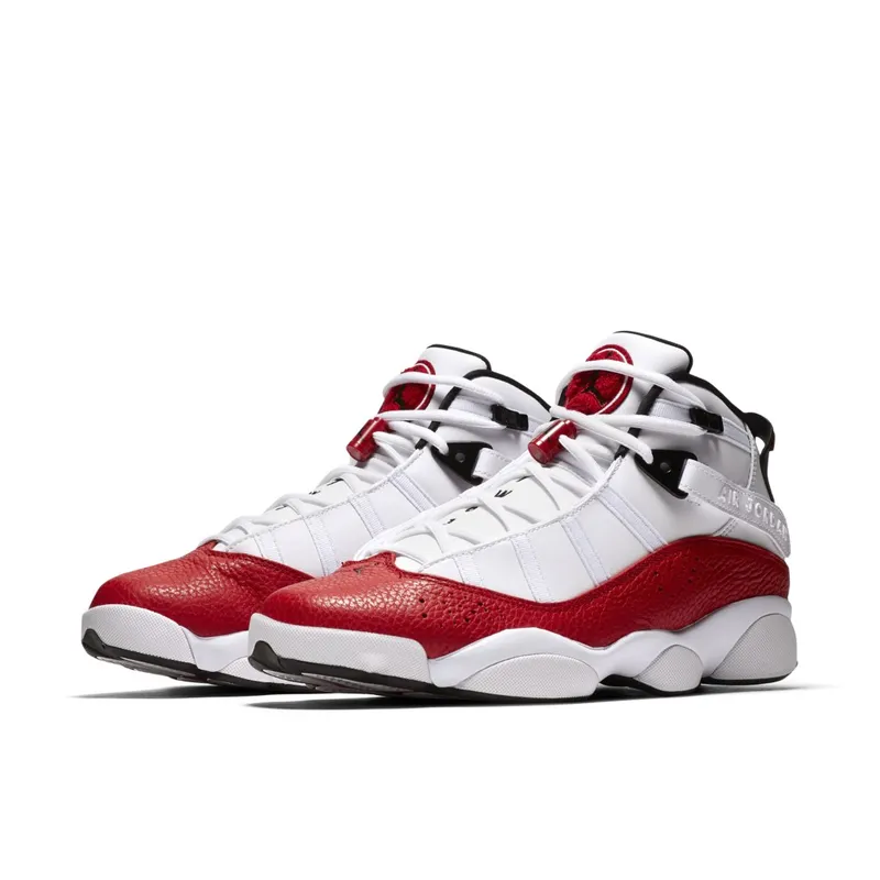Jordan 6 Rings White University Red White/University Red-Black (322992-120)