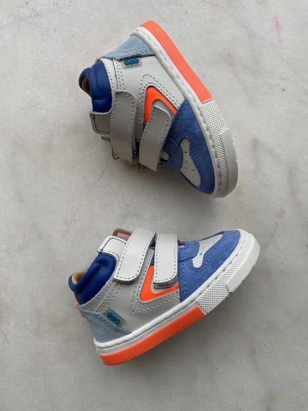 GBB sneaker wit,blauw,oranje (AN65912B)