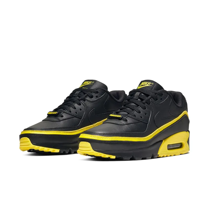 Nike x Undefeated Air Max 90 Black Yellow (2019) (CJ7197-001)