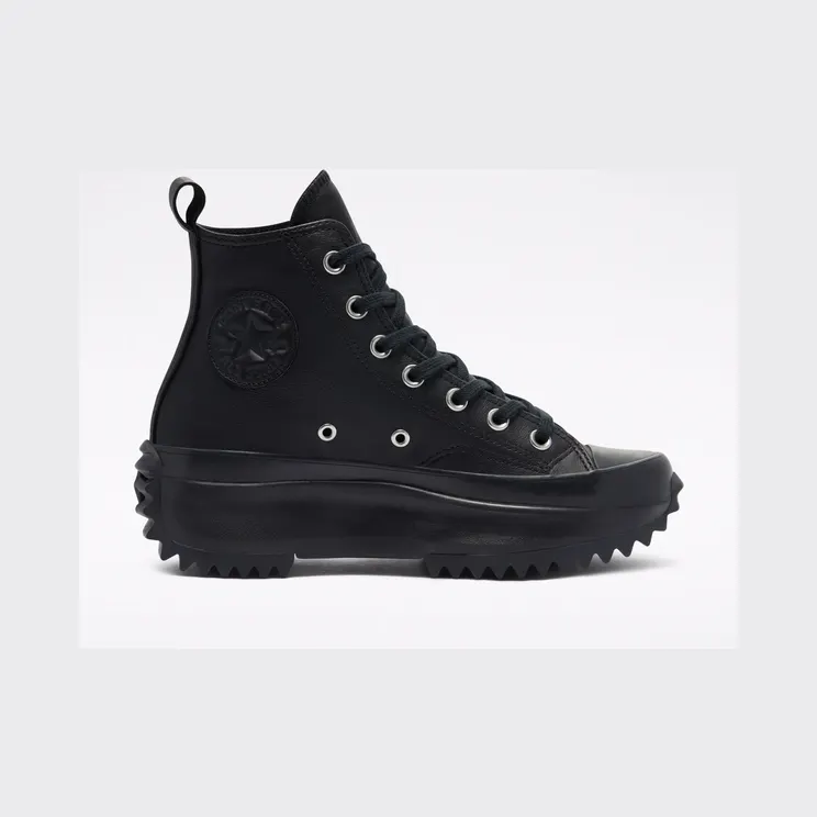 Converse Monocolor Leather Run Star Hike High Top Black/black/almost Black (170548C)