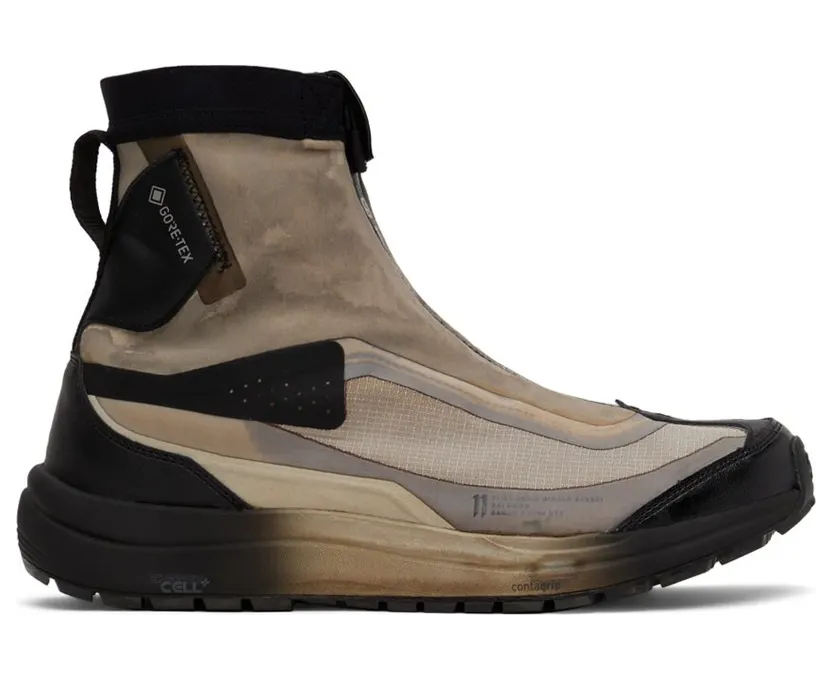 11 by Boris Bidjan Saberi Black & Taupe Salomon Edition Bamba2 High GTX Sneakers (218 11xS)
