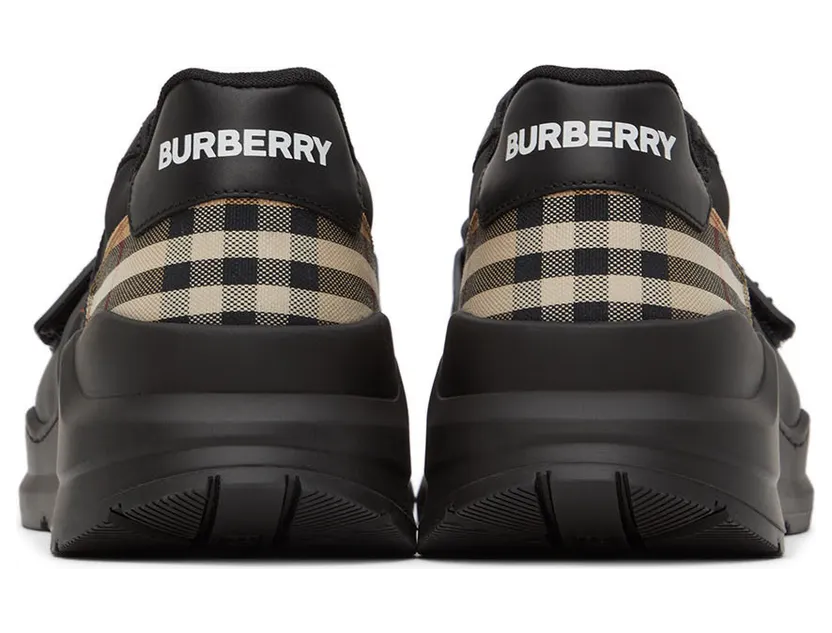 Burberry Black Ramsey Check Sneakers (8056920) (2)