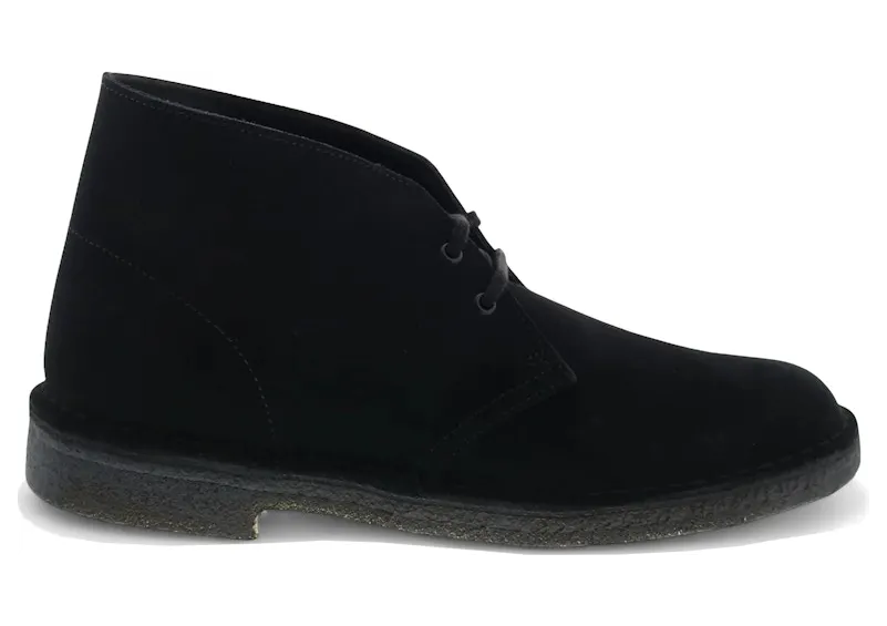 Clarks Originals Desert Boot Black Suede (26138227)