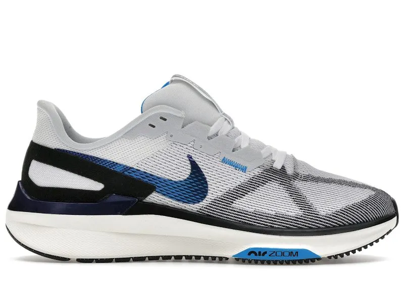 Nike Air Zoom Structure 25 White Black Sail Photo Blue (HV5222-100)