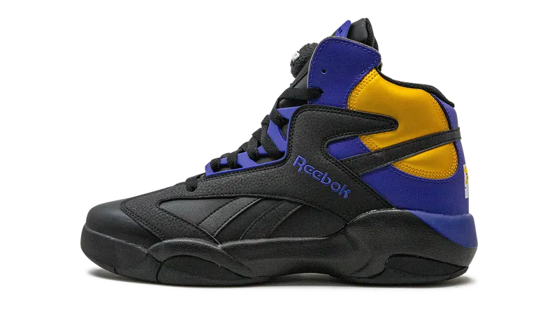 Reebok Shaq Attaq Shoes Core Black / Bold Purple / Collegiate Gold (GY7127)