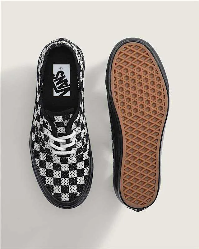 Vans LX Authentic 44 EK “Punk Check Black Marshmallow” (VN000EJC1KP)