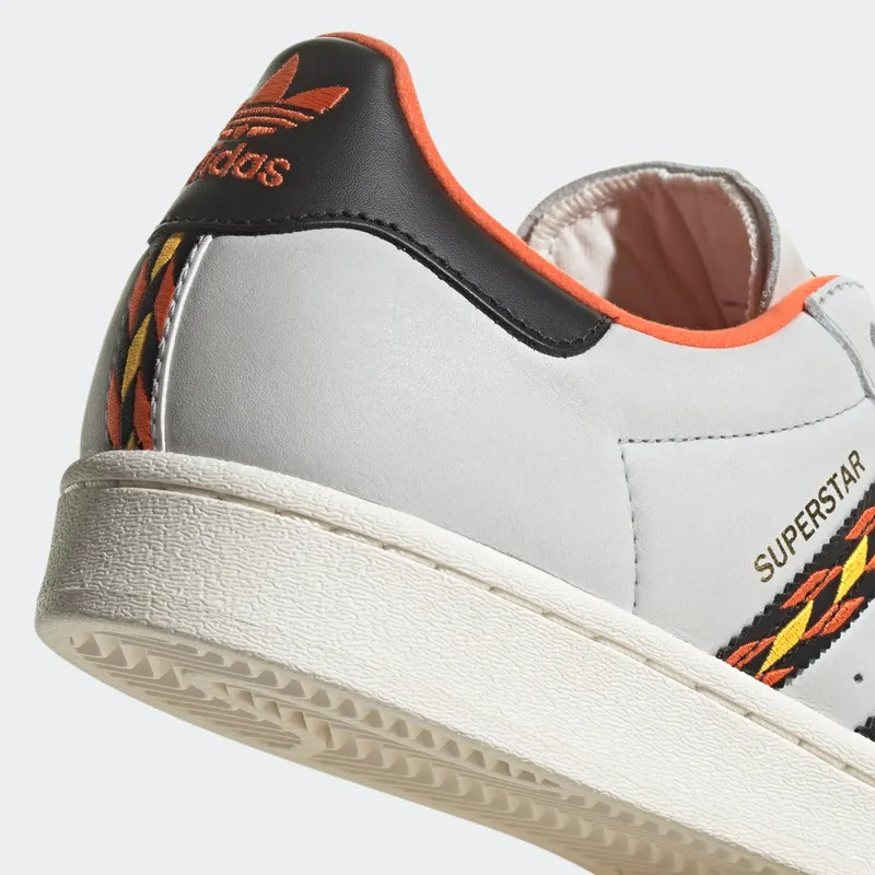 Adidas Superstar Crystal White / Semi Impact Orange / Cloud White (HR1433)