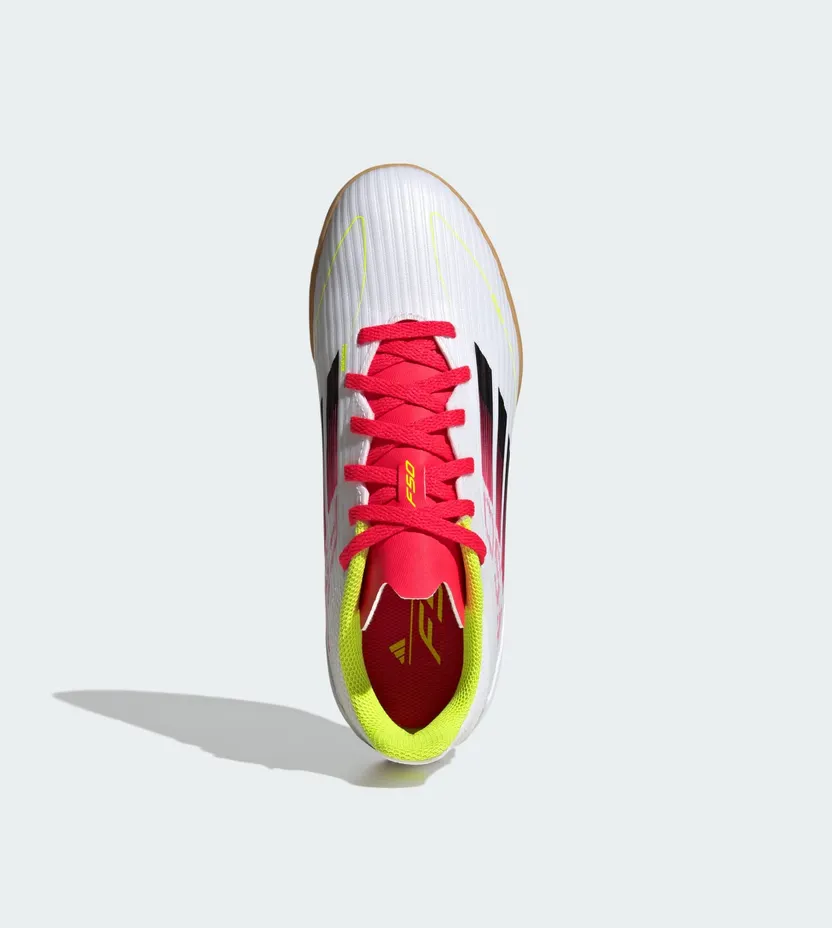 adidas F50 League Indoor Cloud White Core Black Solar Yellow (IE3750)