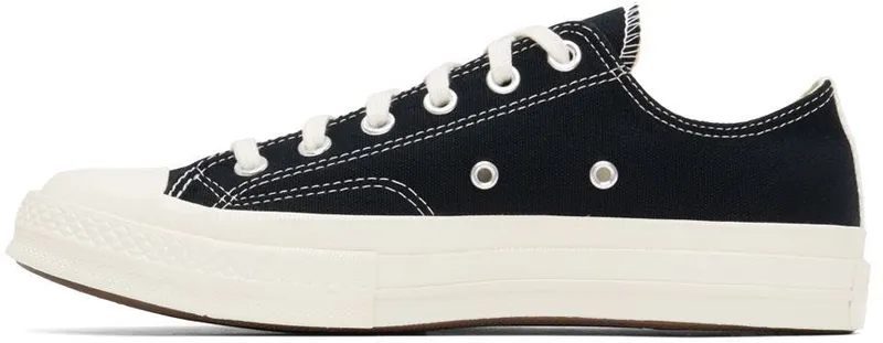 Comme des Garçons Play Off-White Converse Edition Half Heart Chuck 70 Low Sneakers (P1K111)