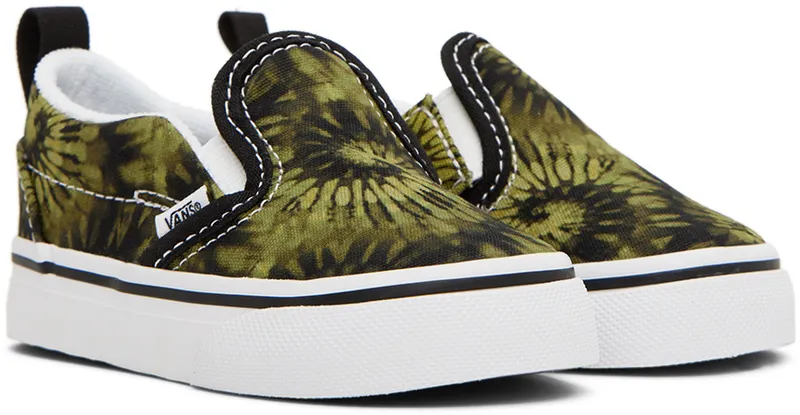Vans Baby Green Slip-On V Sneakers (VN0A5EFK448)