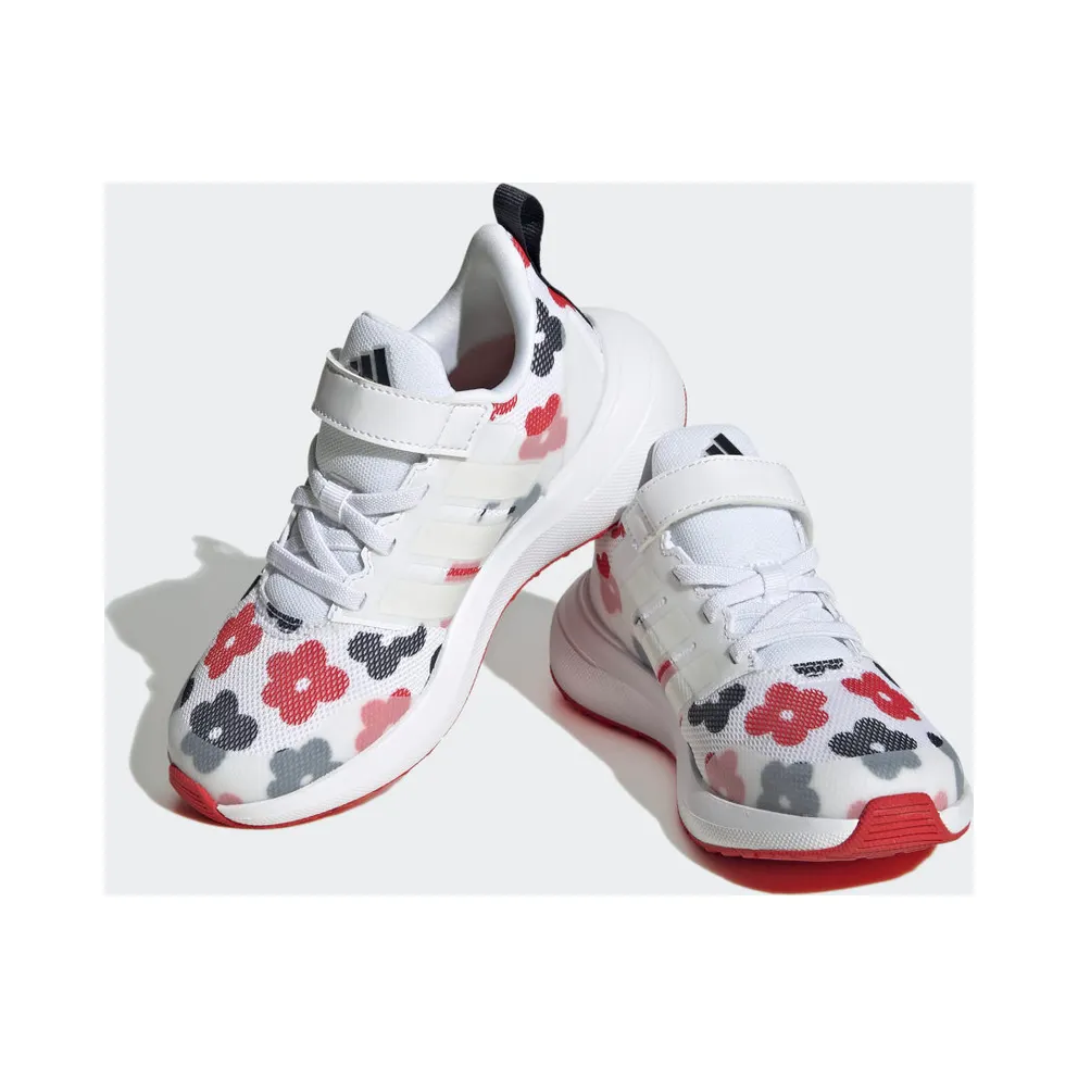Adidas Fortarun 2.0 Cloudfoam Sport Running Elastic Lace Top Strap Cloud White / Zero Metalic / Better Scarlet (GZ9754)