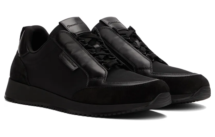 Gianvito Rossi Black Suede Powell Low-Top Sneakers (S25203-M1BFT-SCD) (4)