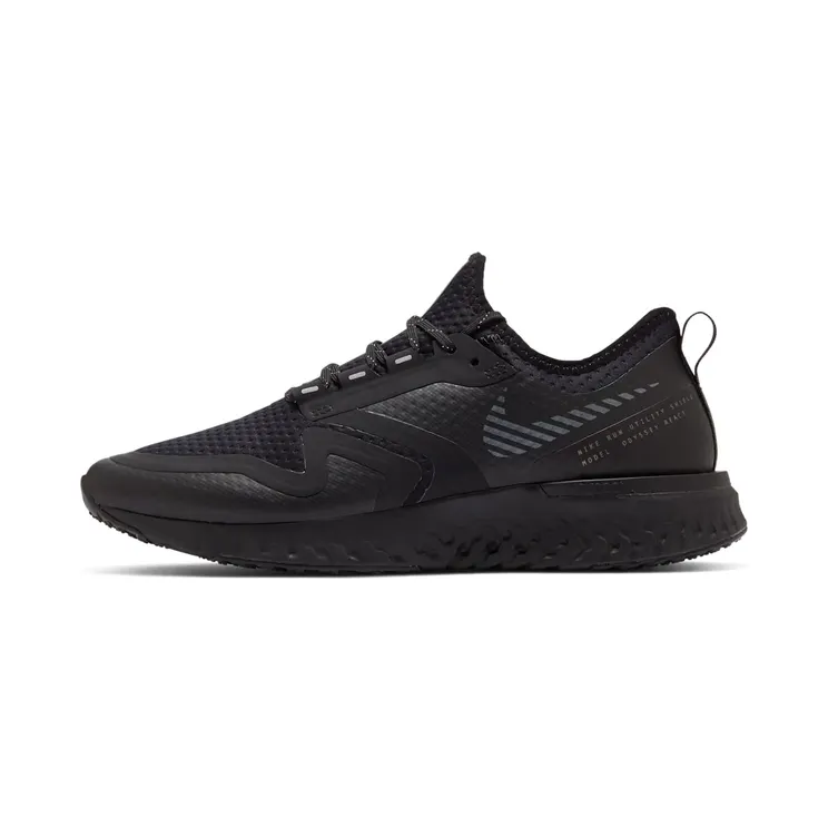Nike Odyssey React Shield 2 “Black / Metallic Silver” (BQ1672-001)