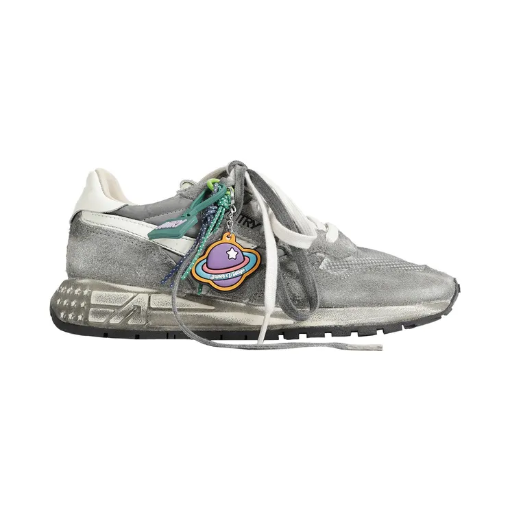 Autry Reelwind Super Vintage aus weißem und schwarzem Wildleder und Nylon “Grey” (WVLWYG04)