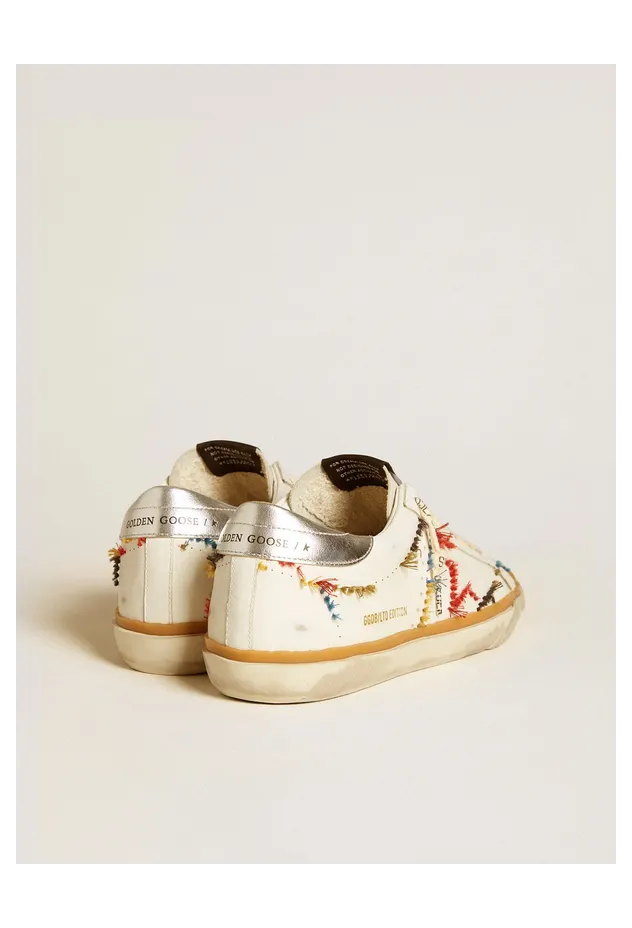 Golden Goose Women’S Super-Star Ltd With Perforated Star And Metallic Leather Heel Tab (GWF00843.F006671.10449) (5)