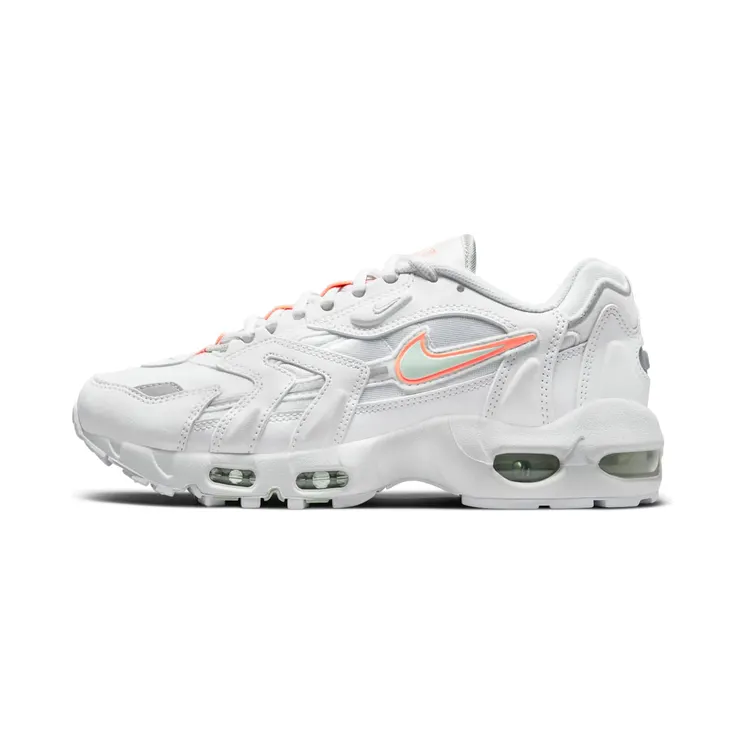 Nike Air Max 96 2 “White / Bright Mango / Metallic Silver / Pistachio Frost” (DA8730-100)