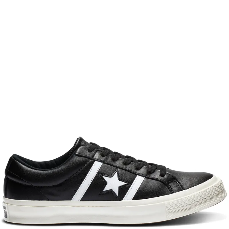 Converse One Star Academy Leather OX ‘Black’ Black/Ivory (163757c)