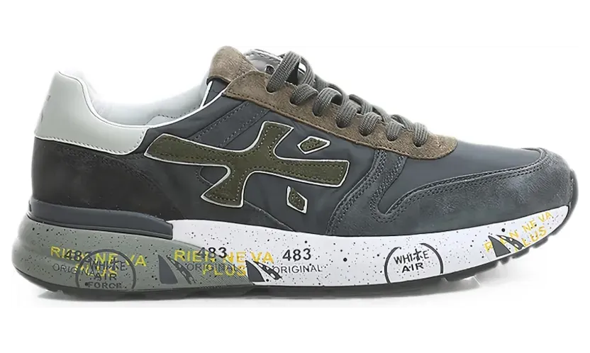 Premiata Mick sneakers met logopatch – Grijs (MICK8432M)