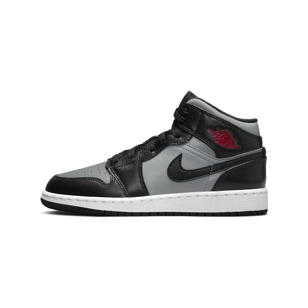 Jordan 1 Mid Shadow Red (GS) (554725-096)