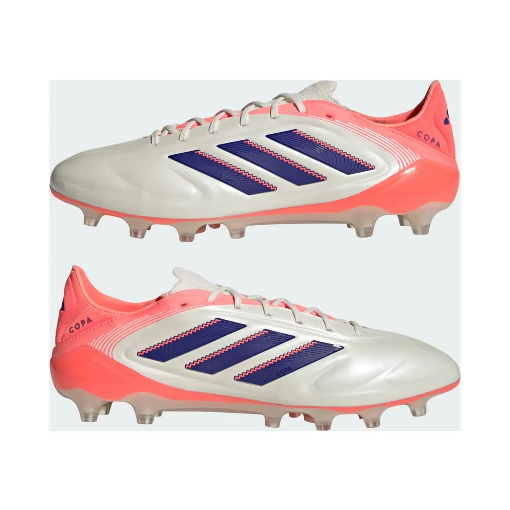 adidas Copa Pure 3 Elite Artificial Grass Boots “Off White / Lucid Blue / Signal Coral” (JR2819)